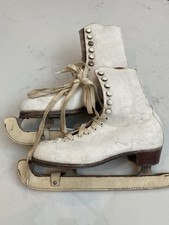 Vintage white leather for sale  GODALMING