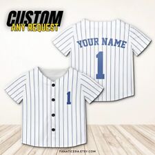Camiseta de beisebol personalizada infantil e juvenil nome e número listrada time esportivo comprar usado  Enviando para Brazil