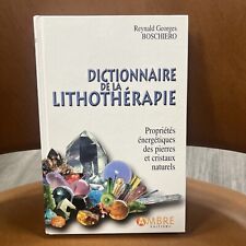 Dictionnaire lithothérapie re d'occasion  Moulins