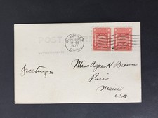 CARTÃO POSTAL DA PRISÃO DA CIDADE DE JUAREZ MÉXICO 1927 2c x 2 ON EUA, usado comprar usado  Enviando para Brazil