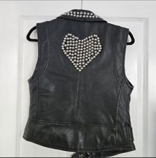 Womens leather waistcoat for sale  IPSWICH