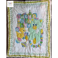 Cobertor acolchoado vintage That's Our Baby ursinho de pelúcia borracha amarelo patinho, usado comprar usado  Enviando para Brazil