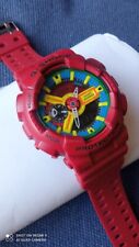 CASIO G-SHOCK GA-110FC Relógio Analógico Digital Resina Vermelha Nova Bateria "HYPER COLORS", usado comprar usado  Enviando para Brazil