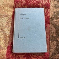 Vintage messiah handel for sale  GLASGOW