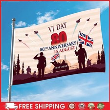 Bandeira VJ Day 80th Anniversary 3 X 5 pés para decoração de jardim pátio quintal comprar usado  Enviando para Brazil