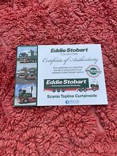 Eddie stobart certificate for sale  CLACTON-ON-SEA