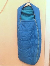 Original Quinny Fußsack groß 100cm Reißverschluß blau Fleece Kinderwagen buggy , usado comprar usado  Enviando para Brazil