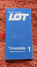 Lot timetable flugplan gebraucht kaufen  Lage