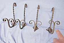 Ganchos antigos X4 para casaco cevada francesa torção ferro forjado à mão década de 1920/30 bom design comprar usado  Enviando para Brazil