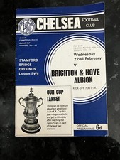 Football programmes brighton for sale  ADDLESTONE