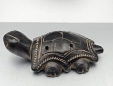 Apito de flauta de tartaruga de argila/cerâmica vintage - Instrumento de arte popular comprar usado  Enviando para Brazil