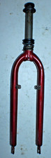 Garfo de bicicleta híbrido Trek MTB 26" 11/8" roscado 180mm aço vermelho rígido frete rápido comprar usado  Enviando para Brazil