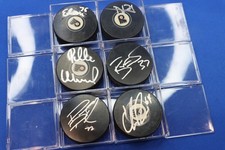 Lote de disco de hóquei autografado Philadelphia Flyers multi jogador profissional NHL oficial X6, usado comprar usado  Enviando para Brazil