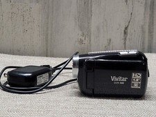 Filmadora Vivitar DVR 508 HD tamanho de bolso funciona zoom digital 4X com adaptador comprar usado  Enviando para Brazil