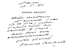 Samuel beckett cartes d'occasion  Bonneval