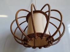 Suspension luminaire rotin d'occasion  France