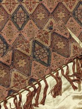 Antigo Pier 1 Tapeçaria Franja Cobertor Boho Frisado Diamante Marroquino ÍNDIA EXCELENTE ESTADO USADO, usado comprar usado  Enviando para Brazil
