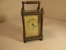 Brass carriage clock for sale  LOCHGILPHEAD