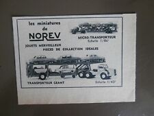 Publicité norev transporteur d'occasion  Calonne-Ricouart