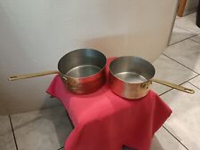 Lot casseroles cuivre d'occasion  Roanne