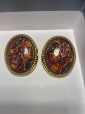 Paisley flower earrings for sale  Henderson