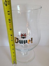 Duvel ENORME Copo de Tulipa Cerveja Belga RARA HTF GRANDE 11" Vidro Homem Caverna Bar, usado comprar usado  Enviando para Brazil
