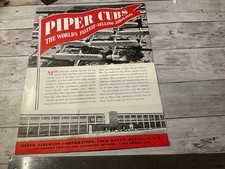ORIGINAL C.1940 PIPER CUBS AIRPLANE BROCHURE for sale  East Northport