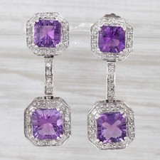 4.16ctw amethyst diamond for sale  USA