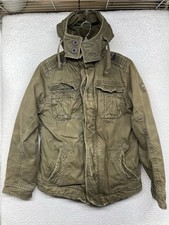 Jaqueta Abercrombie Fitch Masculina Pequena Verde Zíper Completo Forrada Militar com Capuz comprar usado  Enviando para Brazil