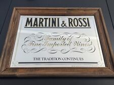 ESPELHO EMOLDURADO VINTAGE MARTINI & ROSSI Família de Vinhos Finos Importados 18,5x14,5 comprar usado  Enviando para Brazil