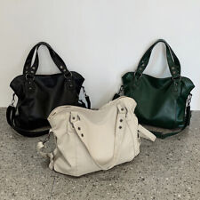 Bolsa de mão de couro grande tiracolo casual retrô mamãe sacolas de compras de viagem, usado comprar usado  Enviando para Brazil