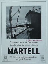 Publicite martell cognac d'occasion  Cires-lès-Mello