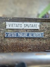Lamierini insegne vietato usato  Sustinente