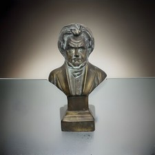 Busto de latão maciço Beethoven 10" de altura comprar usado  Enviando para Brazil