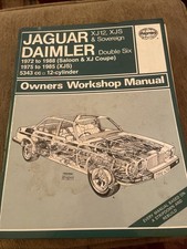 Haynes manual jaguar for sale  RUGBY
