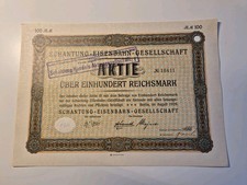 Schantung eisenbahn gesellscha gebraucht kaufen  Bielefeld