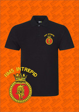 Hms intrepid embroidered for sale  LISKEARD