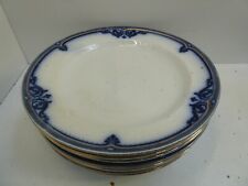 CONJUNTO DE 8 PRATOS DE JANTAR BURLEIGH WARE OXFORD FLO AZUL BRANCO DOURADO comprar usado  Enviando para Brazil