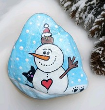 Bemalter stein schneemann gebraucht kaufen Bemalter stein schneemann gebraucht kaufen  Zwickau