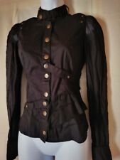 RARO! Antiga máquina a vapor Lip Service L/S Top S Steampunk gótico Y2K preto vitoriano comprar usado  Enviando para Brazil