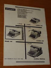 Olivetti lettera anni usato  Italia