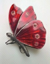 Pink enamel butterly for sale  SHEFFIELD