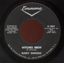 HEAR- Rare Steel Guitar (Fuzz) 45 - Buddy Emmons - Witches Brew - Emmons #E-1001 comprar usado  Enviando para Brazil