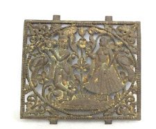 Janela de ferro vintage da década de 1850 painel Jali retratando Deus do Amor Krishn & Radha 14832 comprar usado  Enviando para Brazil
