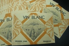 Lot etiquettes vin d'occasion  Sèvres