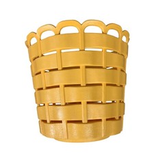 Cesta de plantadeira vintage plástico rígido laranja amarelo dialeno Better Maid 7" de altura comprar usado  Enviando para Brazil