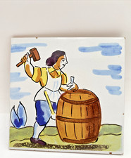 Rebite espanhol pintado à mão 6" fabricante de barril de cerâmica *amante do vinho* Espanha 1994 comprar usado  Enviando para Brazil