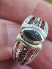 Silver marcasite ring for sale  BIRMINGHAM