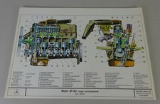 Usado, Schnittbild Mercedes-Benz Motor M 130 in 280 S W108 Stand 02/1969 comprar usado  Enviando para Brazil