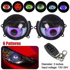 Usado, Kit de retrofit olhos controle remoto carro 3 polegadas luzes olhos diabos dinâmicas 12v comprar usado  Enviando para Brazil